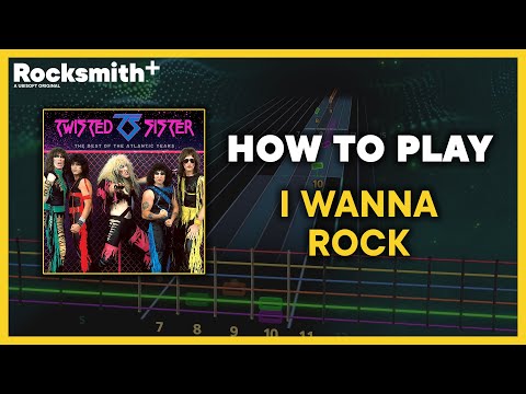 How to Play: Twisted Sister "I Wanna Rock" on Guitar (EASY MODE)