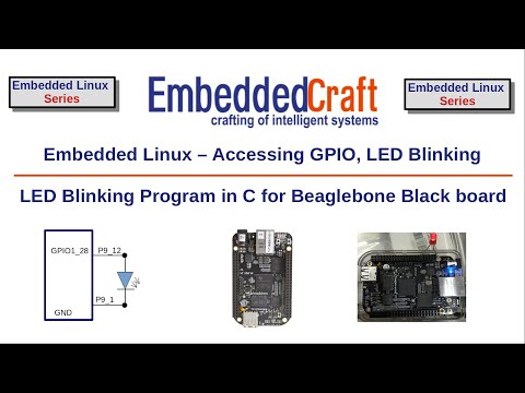 Accessing GPIO and LED Blinking - LED Blinking Program in C for Beaglebone Black board