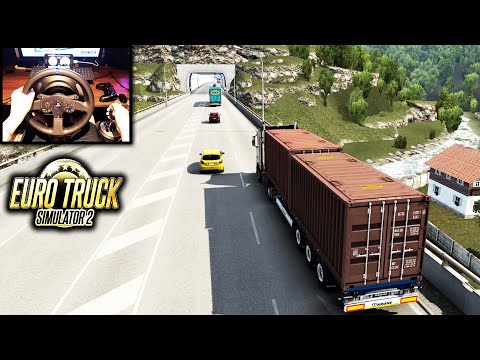 Euro Truck Simulator 2 Genoa to Lyon | Truck Batteries | Thrustmaster + TH8A