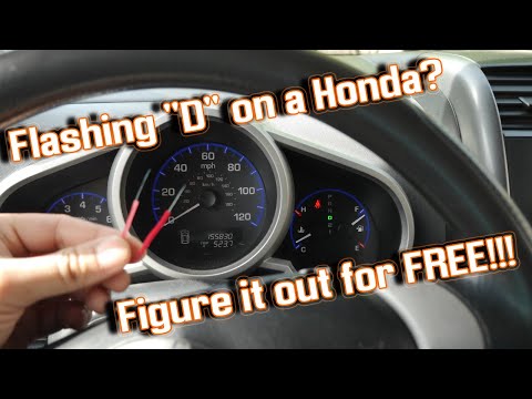Diagnosing FLASHING “D” Light on a Honda for FREE. Detailed with codes. Honda Element