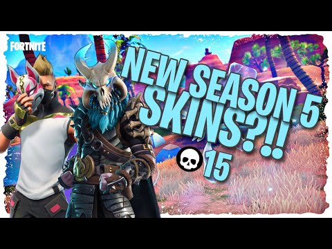 NEW SEASON 5 SKINS!! - Landing Paradise Palms!! - Fortnite Battle Royale Gameplay