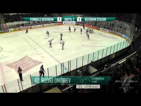DEL2 (Playoff Halbfinale, Spiel 3): 02.04.2014 - Starbulls Rosenheim vs. Bietigheim Steel. 4:5 n.V.