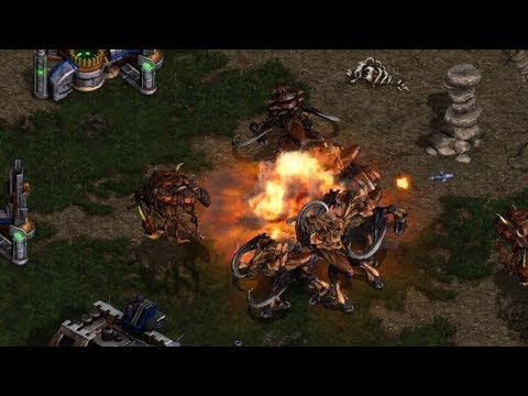 Larva (Z) v Light (T) on Fighting Spirit- StarCraft  - Brood War REMASTERED