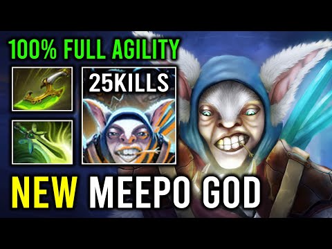 NEW MEEPO GOD Level 30 Grand Spammer 100% Max Agility Attack Speed Dota 2
