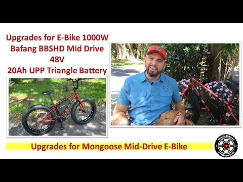 E-Bike UPGRADES Mongoose Dolomite Hitch 1000W BBSHD Mid Drive 48V 20Ah electric bike Conversion pt 2
