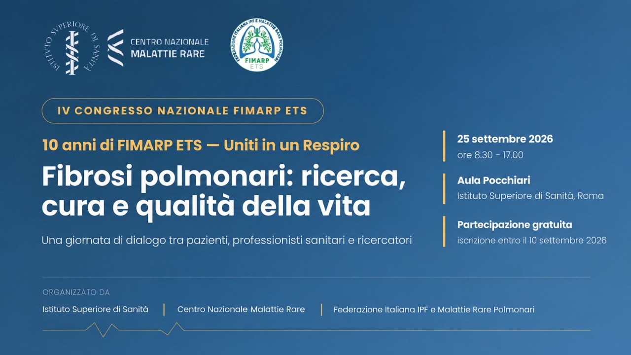 IV Congresso Nazionale FIMARP ETS – “10 anni di FIMARP ETS, Uniti in un Respiro” | Giornata Mondiale del Polmone |