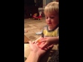 Baby trying to put down gummy bears, mom loses ...
