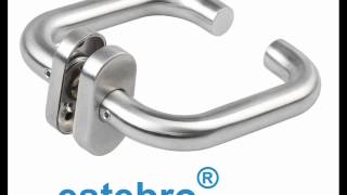 Door handles in stainless steel