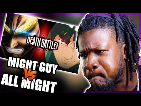 DEATH BATTLE! | All Might vs Might Guy (My Hero Academia VS Naruto) | DEATH BATTLE! REACTION