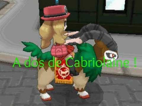 comment monter sur un cabriolaine dans pokemon x