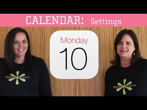 iPhone / iPad Calendar - Settings Video
