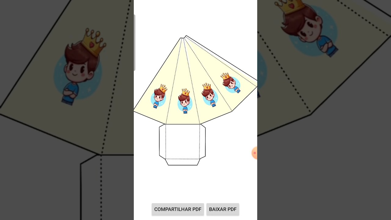 How to create a personalized pyramid-shaped box for your party?