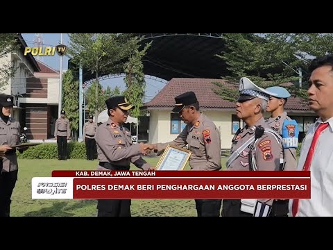 PRESISI UPDATE: POLRES DEMAK BERI PENGHARGAAN ANGGOTA BERPRESTASI 15/04/2025 (16.00)
