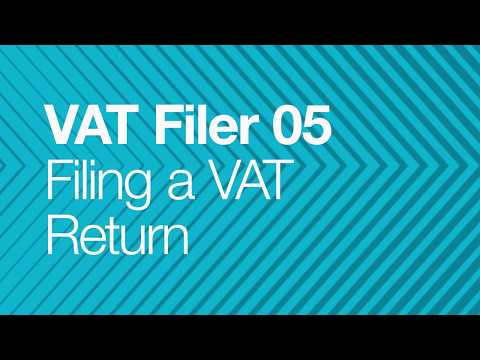 VAT Filer for Business - 05 - Filing a VAT Return