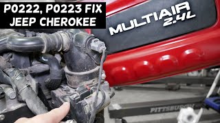 JEEP CHEROKEE CODE P0222 P0223 ENGINE LIGHT ON 2014 2015 2016 2017 2018 2019 2020