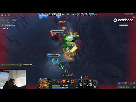 Qojqva suprised after getting Rubick'sTelekinesis/lifted during BKB!!