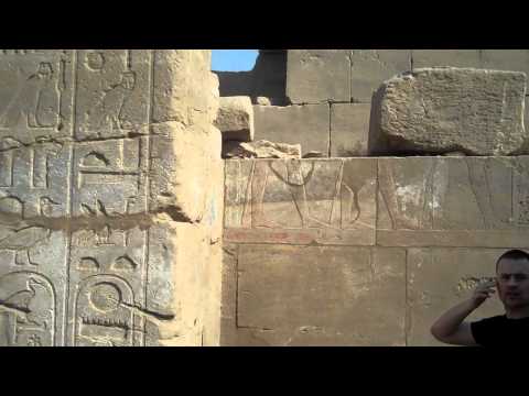 Scared off by a Snake - Exploring Karnak Temple Complex in Luxor Egypt
