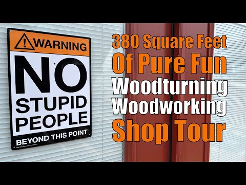 Small 380 Sf Woodworking, Wood Turning Shop Tour 2023