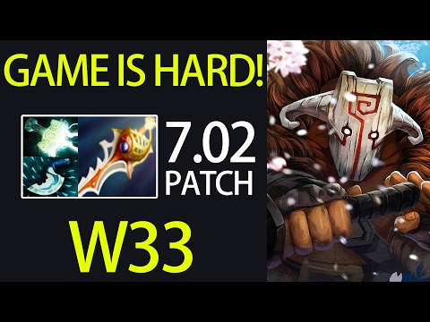 7.02 Juggernaut Divine Rapier by w33 GAME IS HARD! Dota 2 Gameplay