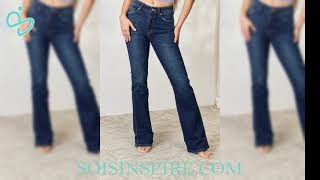 Kancan Full Size Slim Bootcut Jeans #KancanJeans #SlimBootcutJeans #DenimStyle #JeansLover