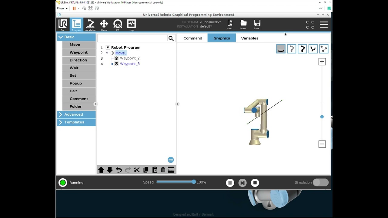 Basic Programming UR Robot - MoveL - Demo 1