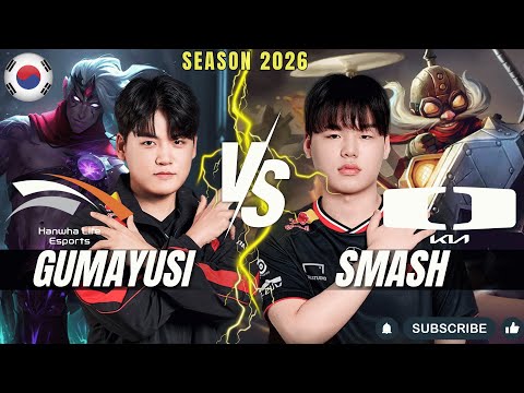 HLE Gumayusi vs DK Smash - Gumayusi VARUS vs Smash CORKI ADC - Patch 26.1 KR Ranked | lolrec