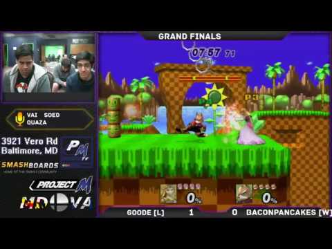 Project M @ Xanadu 11/21/16 Grand Finals - BaconPancakes (Fox) (W) vs Goode (Zelda) (L)