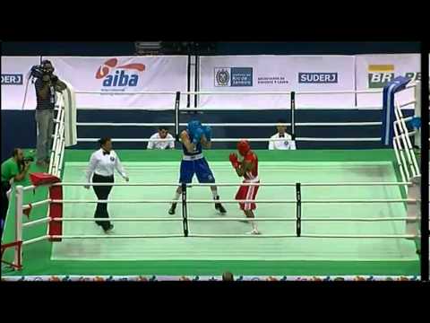 Welter (69kg) SF - Sanchez (ECU) vs Ribeiro (BRA) - 2012 American Olympic Qualifying Event