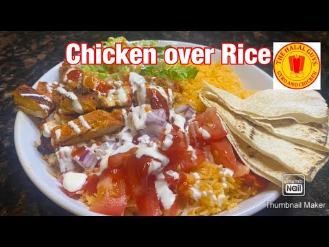 Halal Guys Chicken Over Rice Bowl Recipe in Urdu/Hindi with English Subtitles