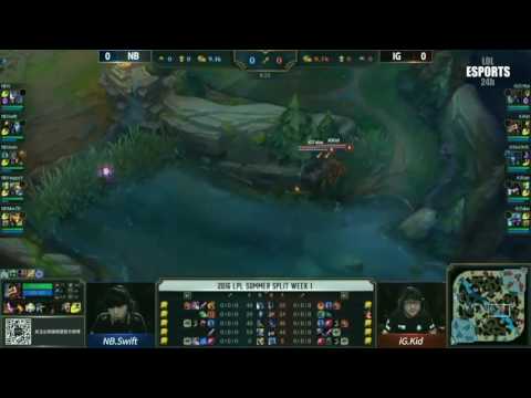 NB vs. IG lol esports | Game 1 LPL Summer Week 1 Day 3: NewBee vs Invictus Gaming