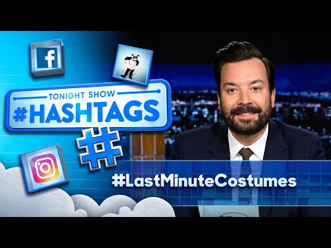 Hashtags: #LastMinuteCostumes | The Tonight Show Starring Jimmy Fallon