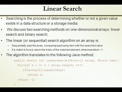Linear-search Algorithm | Algorithms