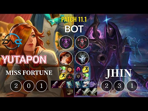DFM Yutapon Miss Fortune vs Jhin Bot - KR Patch 11.1