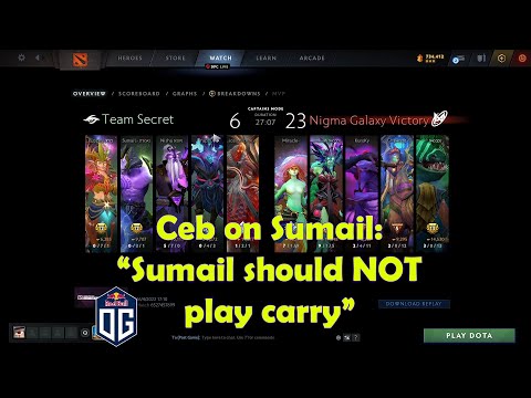 Ceb: Sumail should NOT play carry