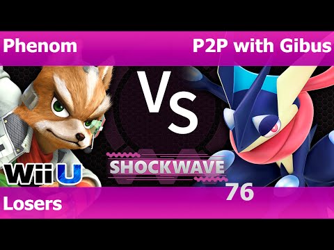 SW Plano 76 - Phenom (Fox) vs P2P with Gibus (Greninja) Losers - Smash 4