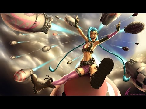 League of Legends Jinx vs Lucian (1080p)(60fps)