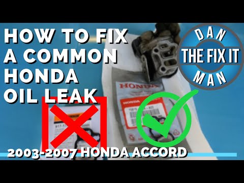2003 - 2007 Honda Accord - Oil Leak Fix - Replacing the VTEC Solenoid Gasket / Filter Screen - Easy!