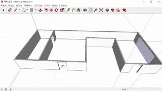 스케치 업 & 유니티 주택 인테리어 강좌 1강 - 주택의 벽과 바닥 생성하기 (SketchUp & Unity House Interior Tutorial #1)