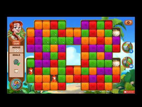 Lost Island Blast Adventure Level 1496 NO BOOSTERS - A S GAMING ✔