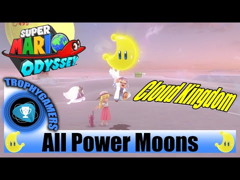 Super Mario Odyssey All Power Moon Locations Cloud Kingdom - No commentary