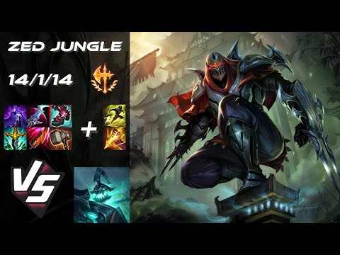 JUNGLE Zed vs Hecarim - EU Challenger Patch 25.20