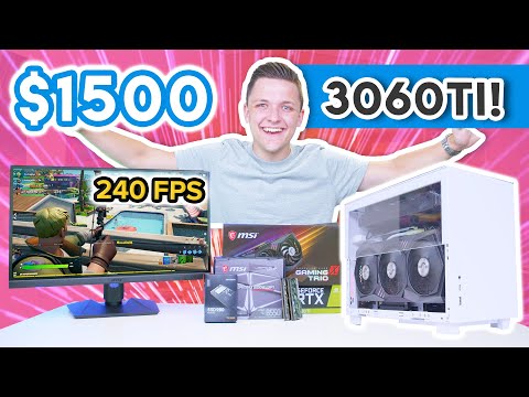 $1500 RTX 3060Ti Gaming PC Build 2021! [Ryzen 5 5600X, Lian Li Q58 & Gaming Benchmarks!]