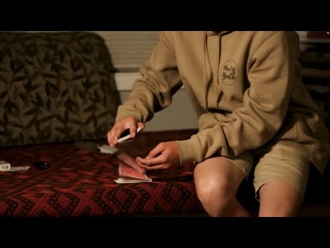 Catching a card in a dribble