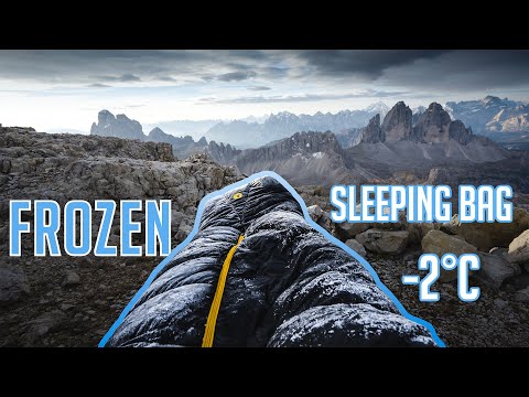 I Slept in a Frozen Sleeping Bag | DOLOMITES, Italy