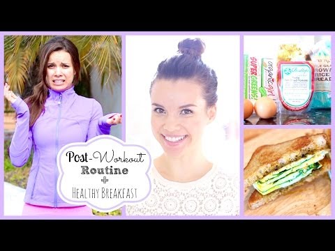 Get Ready FAST After A Workout + Healthy Breakfast Sandwich!