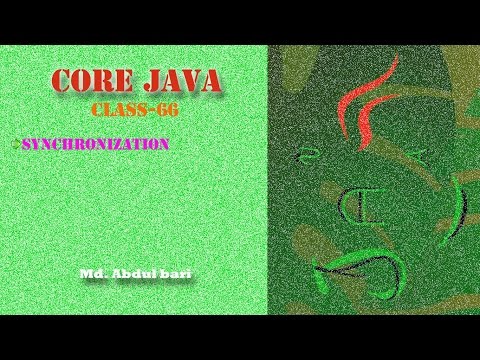 Core Java Bangla Tutorialsynchronization Class 66