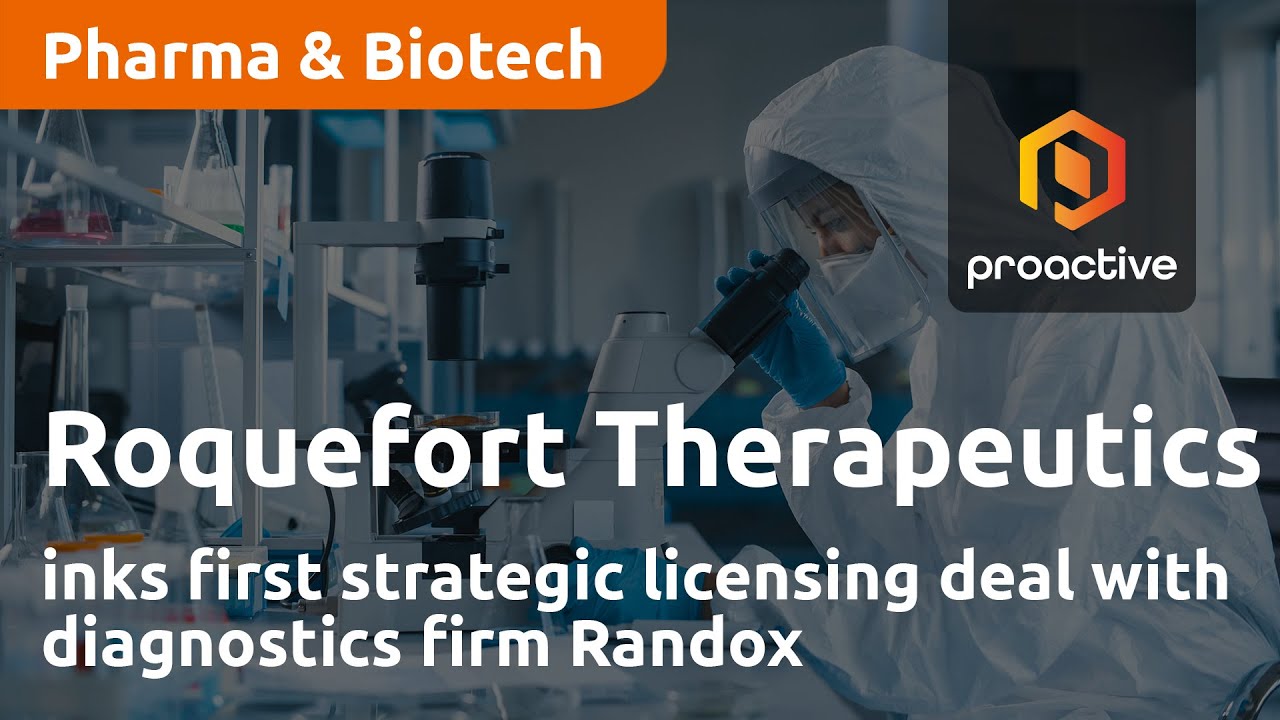 Roquefort Therapeutics inks first strategic licensing deal with diagnostics firm Randox