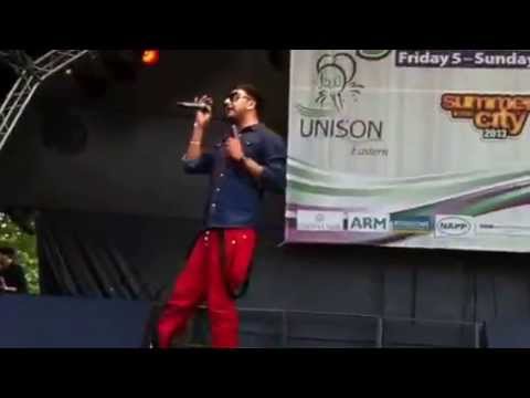 PBN WITH BAMBI - FITTEH MOO - at the Cambridge Mela 7th July 2013.