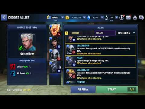 Mff - World Boss - QuickSilver vs Dr. Strange
