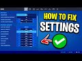 How To Fix Fortnite Settings NOT Saving Resetting Fix